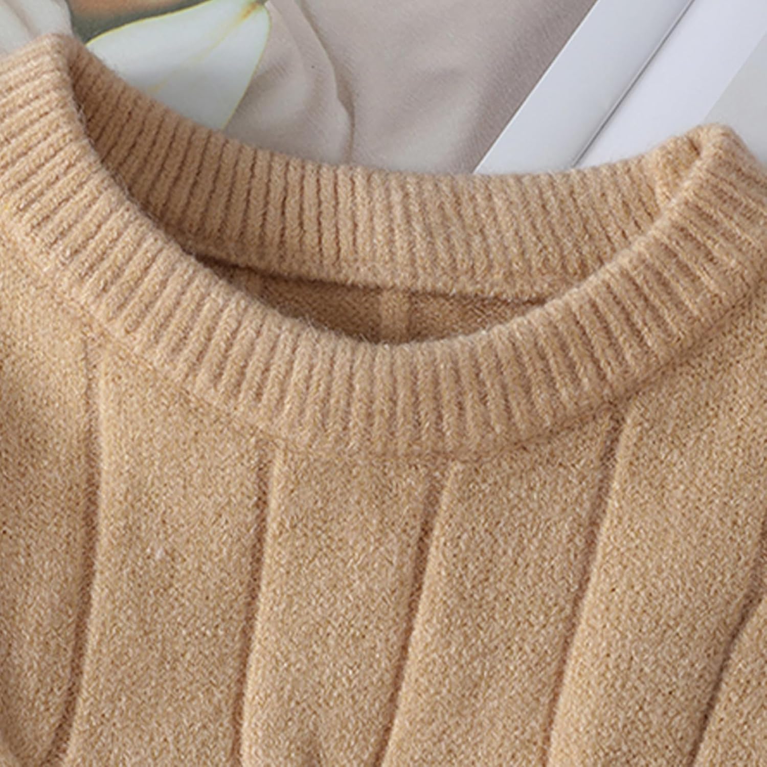 GMOYD Loose Cable Knitted Sweater - Khaki