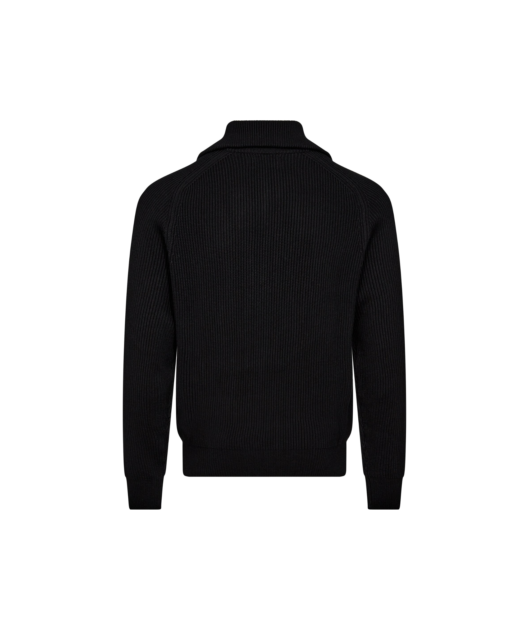 KNIT FULLZIP - BLACK