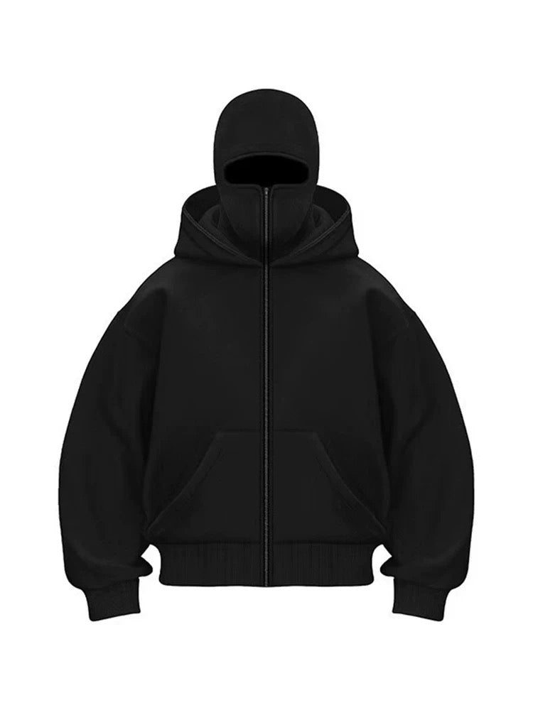 Balaclava Zipper Mask Hoodie - 400 GSM High Quality