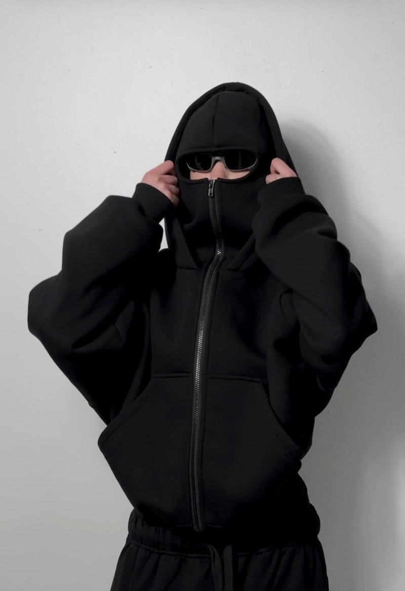 Balaclava Zipper Mask Hoodie - 400 GSM High Quality